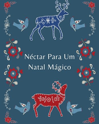 Rótulo de Natal com estilo escandinavo