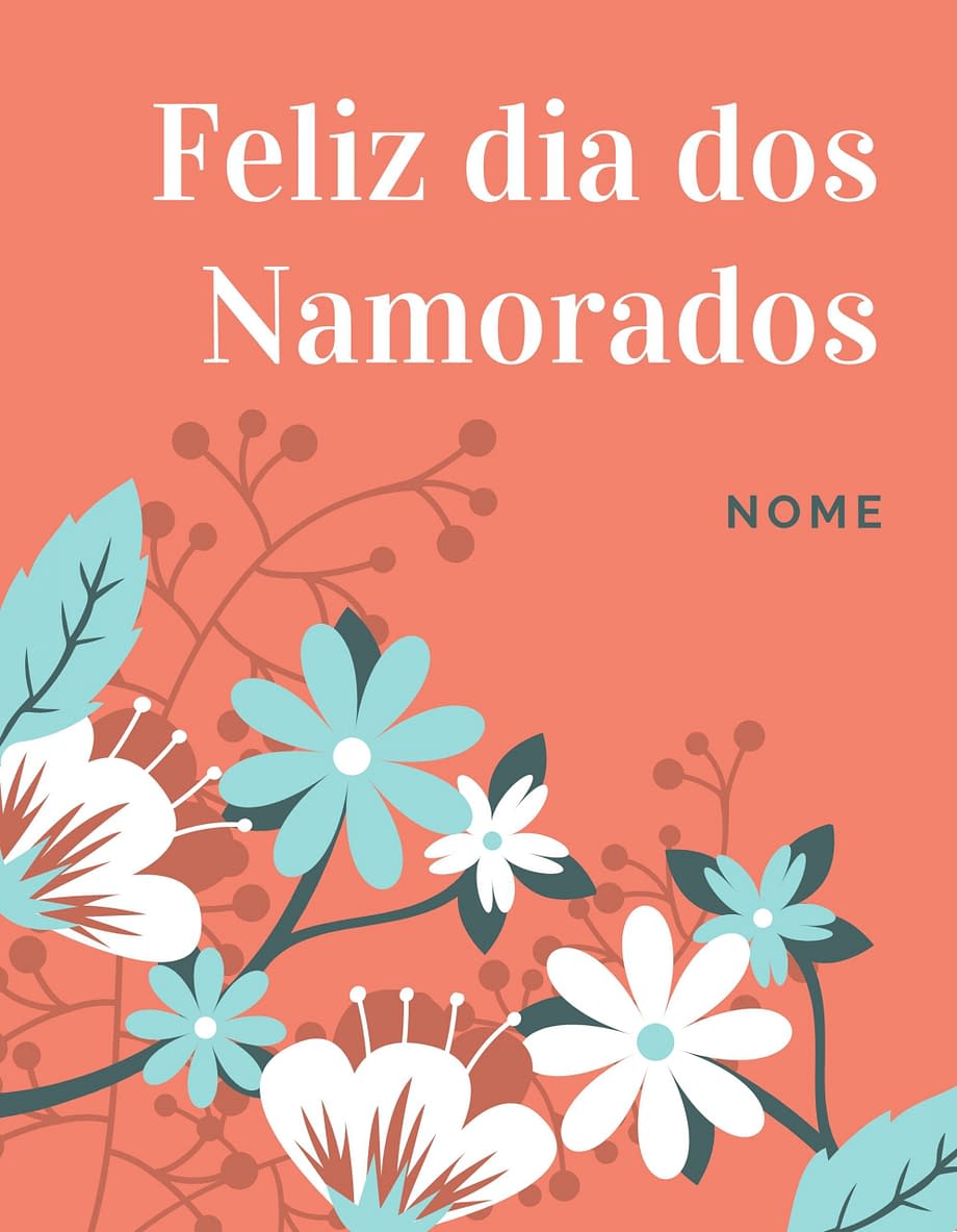 Rótulo de dia dos namorados - floral