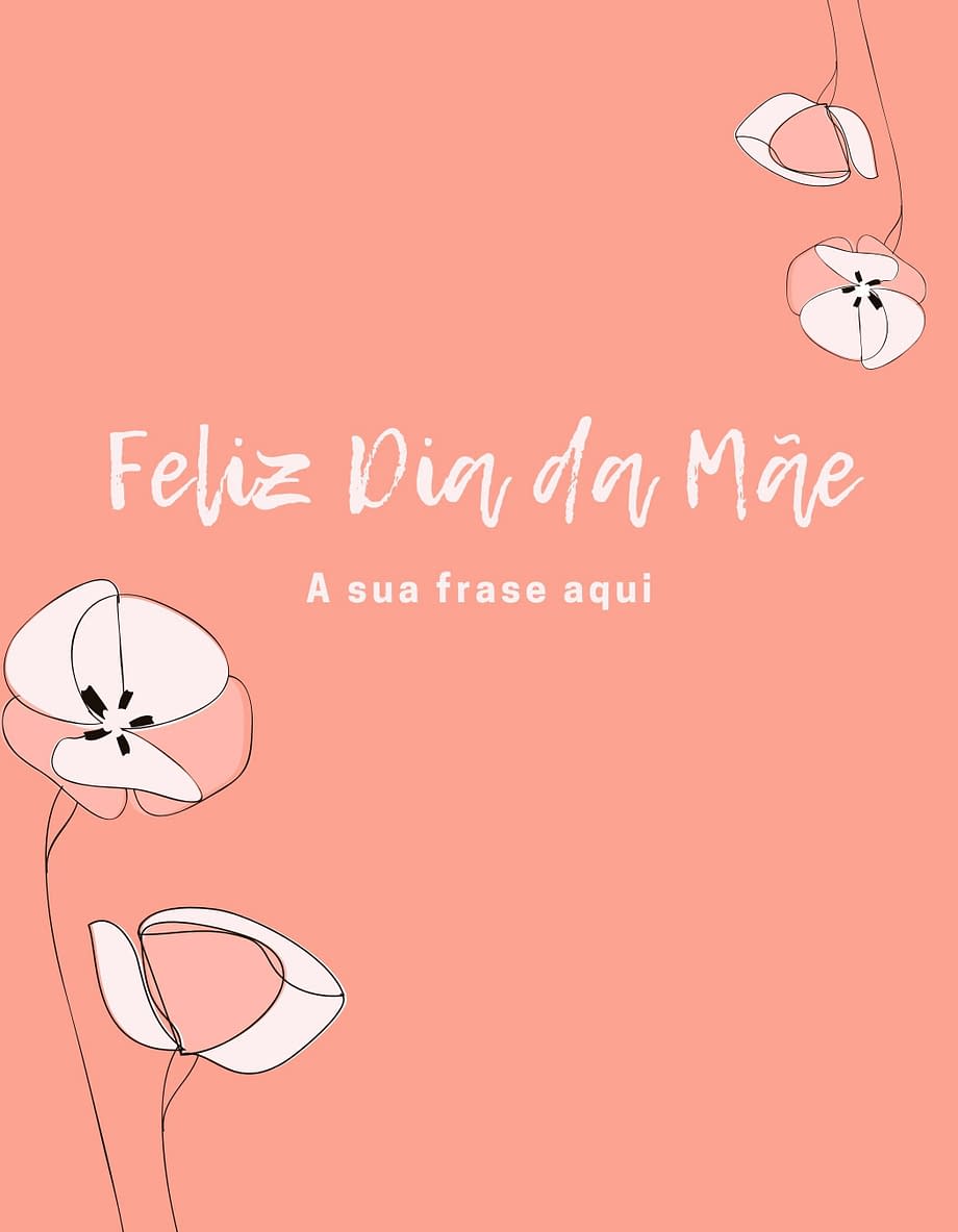 Rótulo personalizável de dia da mãe