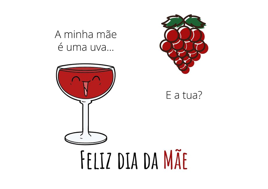 Rótulo de vinho personalizado para dia da mãe