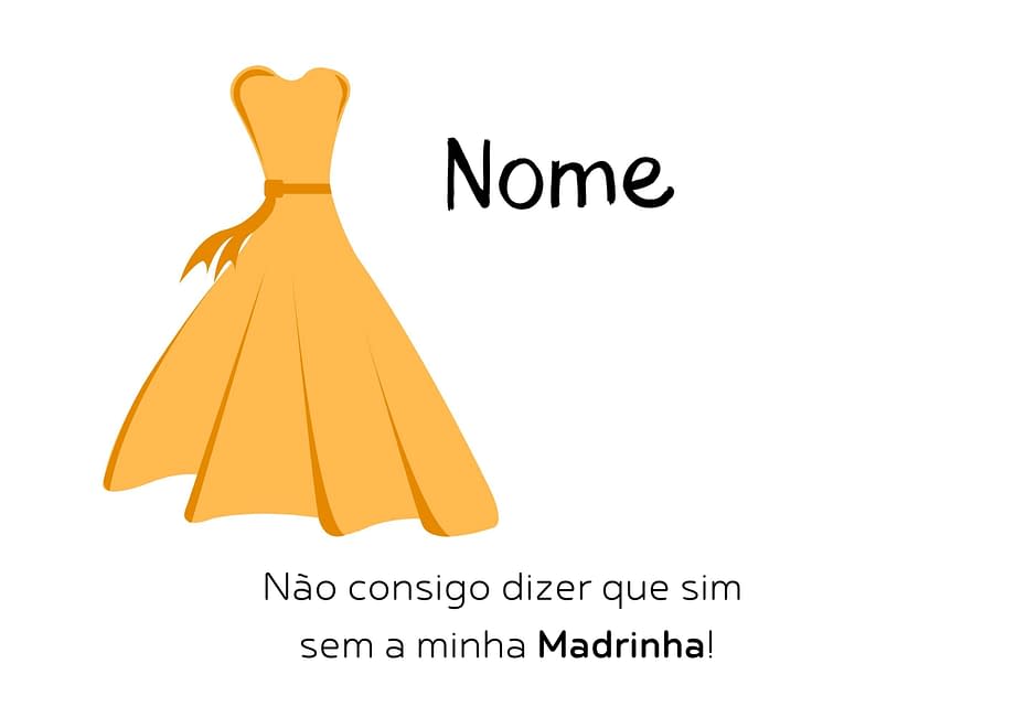 Rótulo de vinho personalizado para pedido a padrinhos/madrinhas