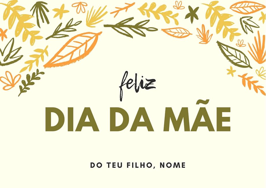 Rótulo personalizável de dia da mãe